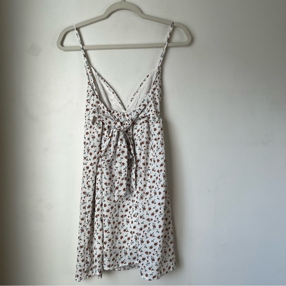 Princess Polly Koko White Floral Tie Back Mini Dress 6 - Picture 11 of 11